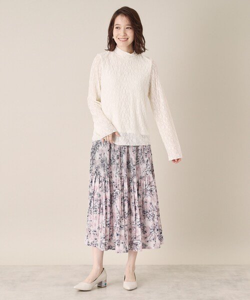 ITS'DEMO(イッツデモ)の「【洗濯機OK】レースプルオーバー(Tシャツ/カットソー・レディース・サックスブルー/ブラック/オフホワイト・00)」の18枚目の写真