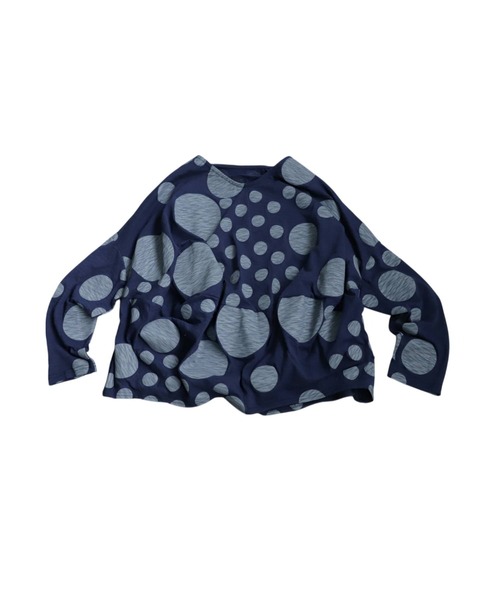 antiqua(アンティカ)の「ランダムドットトップス(Tシャツ/カットソー・レディース・ライトグレー/ブルー・ONESIZE)」の14枚目の写真