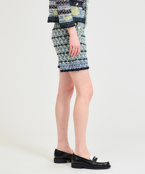 boussole（ブソル）の「BOUSSOLE / ファンシーツイードショートパンツ（その他パンツ・レディース・ピンク/ブルー・FREE）」の3枚目の写真