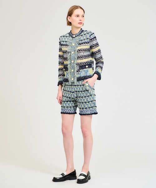 boussole（ブソル）の「BOUSSOLE / ファンシーツイードショートパンツ（その他パンツ・レディース・ピンク/ブルー・FREE）」の5枚目の写真