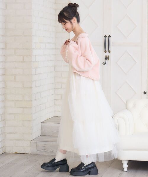 ems excite(エムズエキサイト)の「リボンティアードキャミOP(ワンピース・レディース・ブルー/ブラック系その他/ナチュラル・FREE)」の17枚目の写真