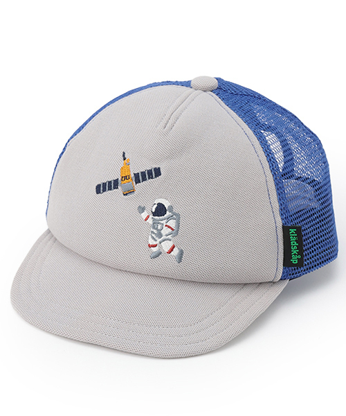 kladskap(クレードスコープ)の「メッシュキャップ【JAXA LABEL】(キャップ・キッズ・グレー・51-53cm/L(54-56cm))」の1枚目の写真