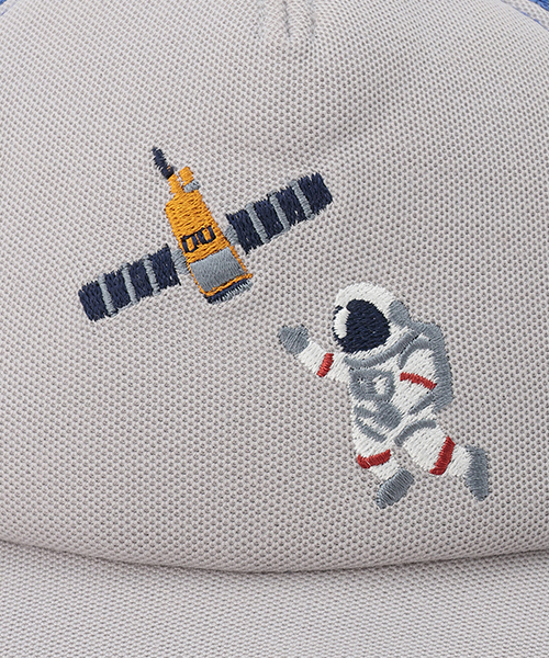 kladskap(クレードスコープ)の「メッシュキャップ【JAXA LABEL】(キャップ・キッズ・グレー・51-53cm/L(54-56cm))」の3枚目の写真