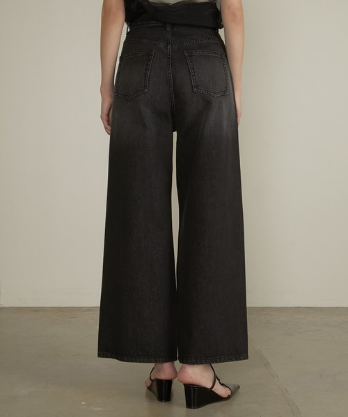 セール】ドロップビジューデニムパンツ / Drop Jewel Denim