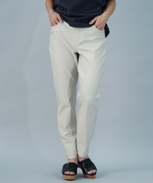 UNDICI・NOVE(ウンディッチノーベ)の「【UNDICI・NOVE】ウンディッチ・ノーベ/ ストレッチ プルオン パンツ(その他パンツ・レディース・ピンク/ブラウン/ベージュ/チャコールグレー・L/M/S)」の3枚目の写真