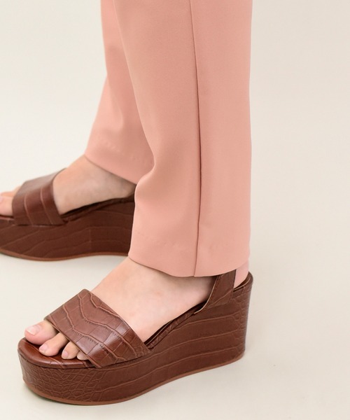 UNDICI・NOVE(ウンディッチノーベ)の「【UNDICI・NOVE】ウンディッチ・ノーベ/ ストレッチ プルオン パンツ(その他パンツ・レディース・ピンク/ブラウン/ベージュ/チャコールグレー・L/M/S)」の11枚目の写真