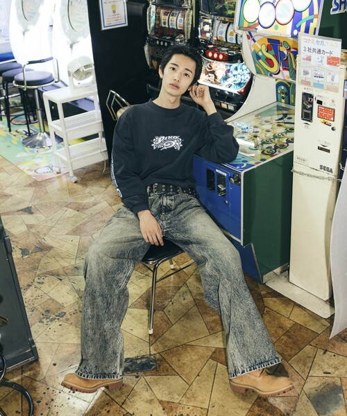 FREAK'S STORE(フリークスストア)の「PIKO/ピコ 別注 フラワークロスロゴ ロングスリーブTシャツ(Tシャツ/カットソー・メンズ・ブルー/オフホワイト/ブラック・X-LARGE/LARGE/MEDIUM)」の22枚目の写真