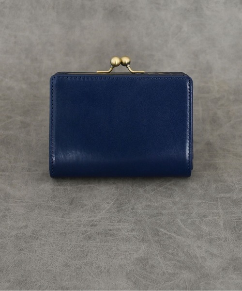 An+u（アンユー）の「レザー×ガマグチ ミドルウォレット leather purse（財布・レディース・ダークブラウン/グリーン/ブラック/ブラウン/ネイビー/イエロー・FREE）」の5枚目の写真