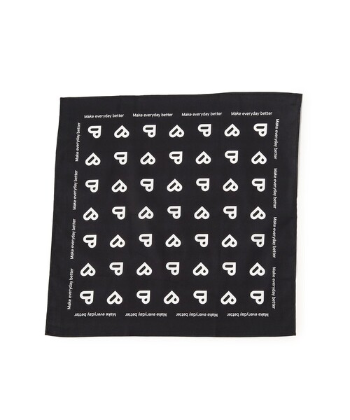 BEAMS HEART（ビームスハート）の「Bロゴ バンダナ（バンダナ/スカーフ・レディース・ピンク/レッド/オレンジ/ロイヤルブルー/ブルー/ブラック・ONE SIZE）」の2枚目の写真