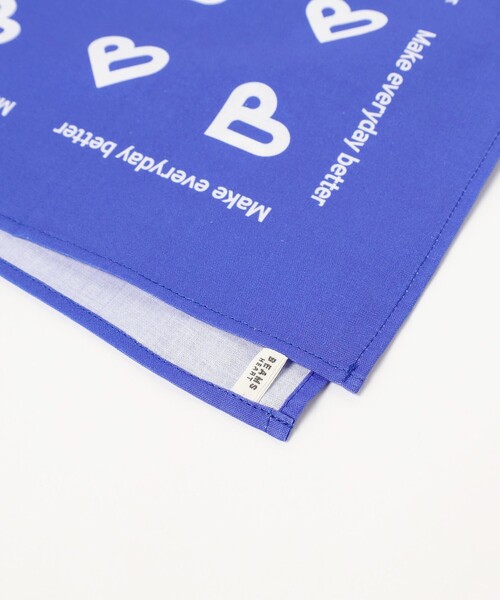 BEAMS HEART（ビームスハート）の「Bロゴ バンダナ（バンダナ/スカーフ・レディース・ピンク/レッド/オレンジ/ロイヤルブルー/ブルー/ブラック・ONE SIZE）」の12枚目の写真