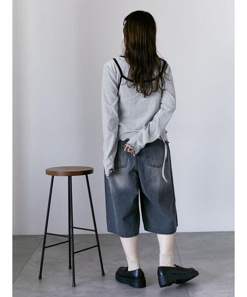 ehka sopo(エヘカソポ)の「ボーダーキャミセットカットソー(Tシャツ/カットソー・レディース・オフホワイト/ピンク/グリーン・F)」の13枚目の写真