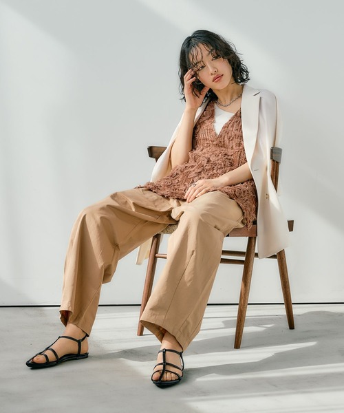 LEPSIM(レプシィム)の「アンクルストラップフラットサンダル 311672(サンダル・レディース・ガンメタ/ブラック/アイボリー・LARGE/MEDIUM)」の9枚目の写真