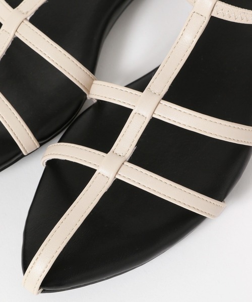 LEPSIM(レプシィム)の「アンクルストラップフラットサンダル 311672(サンダル・レディース・ガンメタ/ブラック/アイボリー・LARGE/MEDIUM)」の19枚目の写真