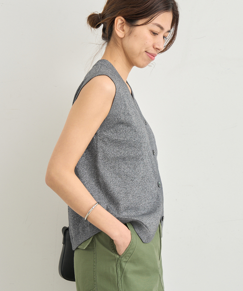 IENA(イエナ)の「LEVITAニットベスト(ニット/セーター・レディース・シルバー/ベージュ・FREE)」の18枚目の写真
