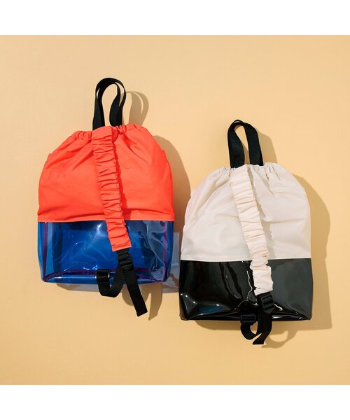 BREEZE(ブリーズ)の「ワンショルダースイムBAG(スイムグッズ・キッズ・アイボリー/オレンジ・FREE)」の7枚目の写真