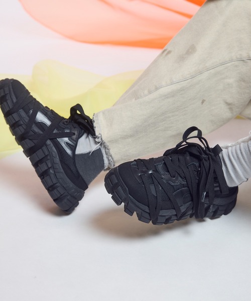 maison special ラトリングソールローカットシューズ SPECIAL SHOES FACTORY COLLABORATION】Rattling Sole Lace-up