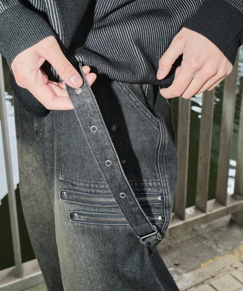 SHORT ROUND（ショートラウンド）の「SHORT ROUND/マルチZIPデニムパンツ（デニムパンツ・メンズ・ブラック系3・LARGE/MEDIUM）」の18枚目の写真