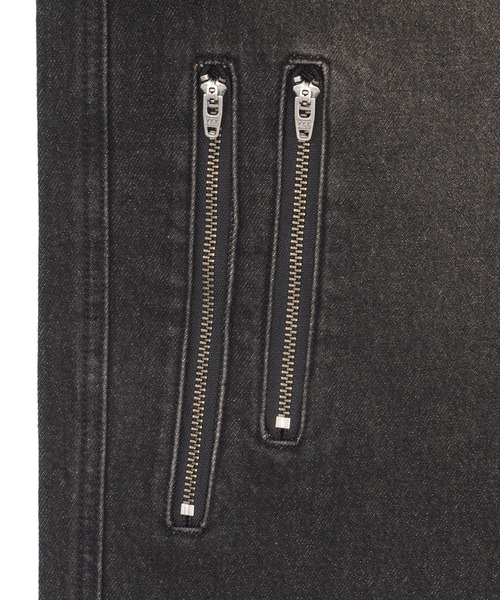 SHORT ROUND（ショートラウンド）の「SHORT ROUND/マルチZIPデニムパンツ（デニムパンツ・メンズ・ブラック系3・LARGE/MEDIUM）」の12枚目の写真