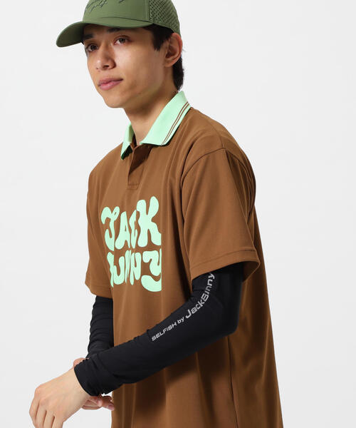 Jack Bunny!!(ジャックバニー)の「【Jack Bunny!!】アームカバー付きVネックインナー (MENS)(その他トップス・メンズ・ブラック/ホワイト・L/M)」の6枚目の写真