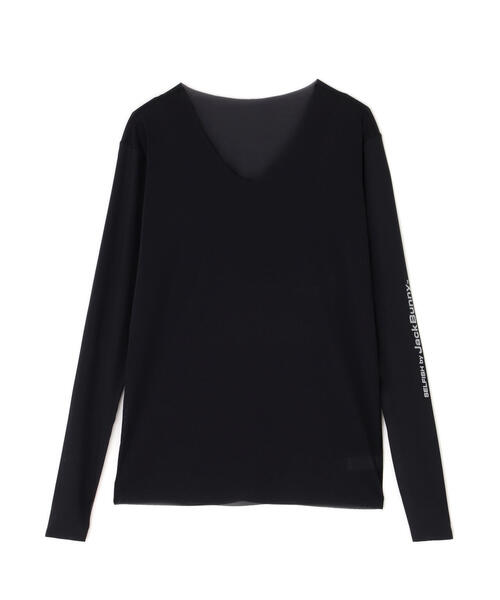 Jack Bunny!!(ジャックバニー)の「【Jack Bunny!!】アームカバー付きVネックインナー (MENS)(その他トップス・メンズ・ブラック/ホワイト・L/M)」の1枚目の写真