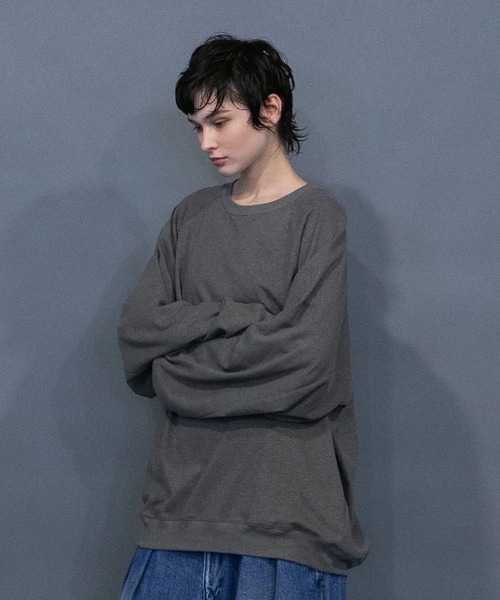 my beautiful landlet(マイビューティフルランドレット)の「【my beautiful landlet】 ECOARCH HEMP JERSEY RAGLAN LONG SLEEVE TOPS(Tシャツ/カットソー・メンズ・モカ/ネイビー/チャコールグレー/ブラック・1/0)」の9枚目の写真