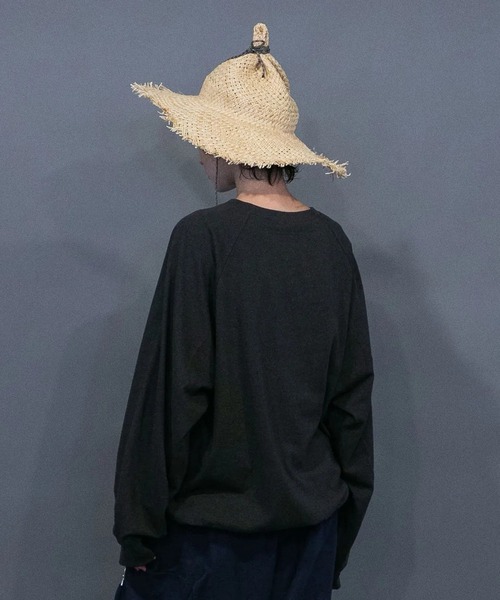 my beautiful landlet(マイビューティフルランドレット)の「【my beautiful landlet】 ECOARCH HEMP JERSEY RAGLAN LONG SLEEVE TOPS(Tシャツ/カットソー・メンズ・モカ/ネイビー/チャコールグレー/ブラック・1/0)」の6枚目の写真