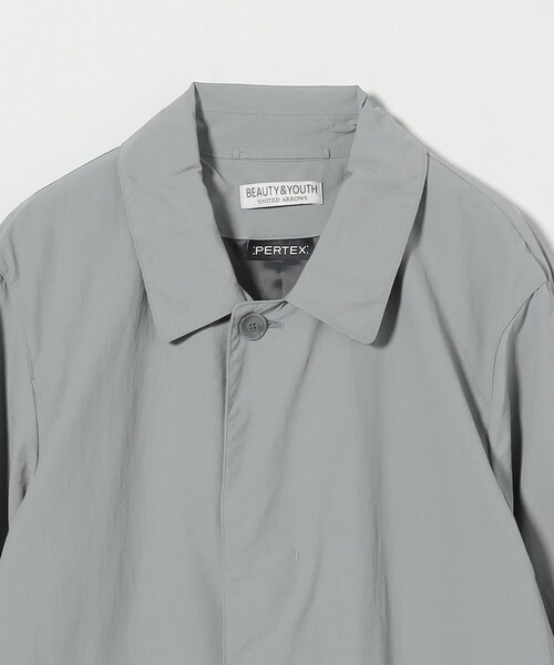 BEAUTY&YOUTH UNITED ARROWS(ビューティーアンドユースユナイテッドアローズ)の「PERTEX ナイロン バルマカーン コート‐撥水機能‐(ステンカラーコート・メンズ・ベージュ/ネイビー/パープル/グレー・S/XL/L/M)」の9枚目の写真