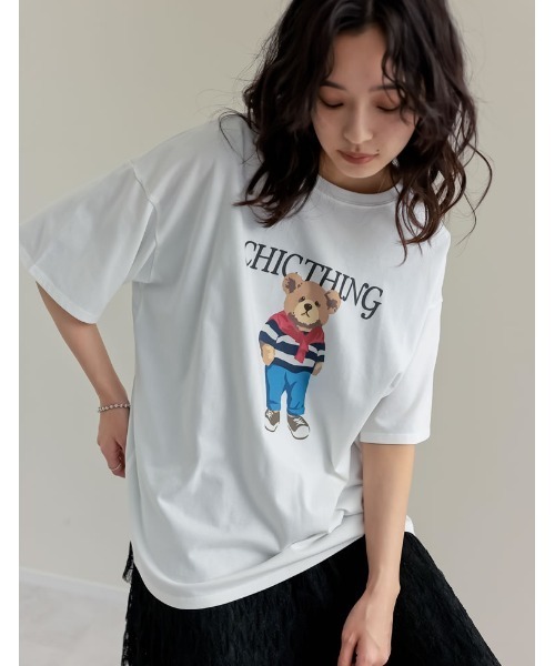 tシャツ 「接触冷感/UVカット」バックブリーズテックオーバーラップサークルプリントTシャツ レディース 接触冷感/UVカット】BACK BREEZE TECH オーバーラップサークル