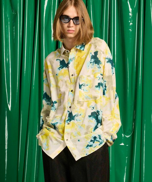 MAISON SPECIAL（メゾンスペシャル）の「《UNISEX》【LIMITED EDITION】ORIGINAL GRAPHIC Prime-Over Regular Collar Shirt/オリジナルグラフィックプライムオーバーレギュラーカラーシャツ【MAISON SPECIAL/メゾンスペシャル】（シャツ/ブラウス・メンズ・その他6/その他15/その他4/その他7/その他9/その他12/その他8/その他10/その他13/その他1/その他2/その他3/その他5/その他11/その他14・2/1）」の2枚目の写真