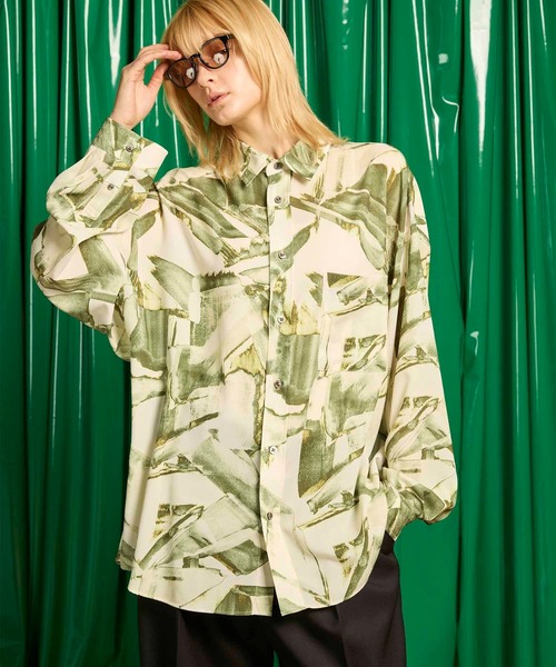 MAISON SPECIAL（メゾンスペシャル）の「《UNISEX》【LIMITED EDITION】ORIGINAL GRAPHIC Prime-Over Regular Collar Shirt/オリジナルグラフィックプライムオーバーレギュラーカラーシャツ【MAISON SPECIAL/メゾンスペシャル】（シャツ/ブラウス・メンズ・その他6/その他15/その他4/その他7/その他9/その他12/その他8/その他10/その他13/その他1/その他2/その他3/その他5/その他11/その他14・2/1）」の9枚目の写真