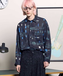 《UNISEX》【LIMITED EDITION】ORIGINAL GRAPHIC Prime-Over Regular Collar Shirt/オリジナルグラフィックプライムオーバーレギュラーカラーシャツ【MAISON SPECIAL/メゾンスペシャル】