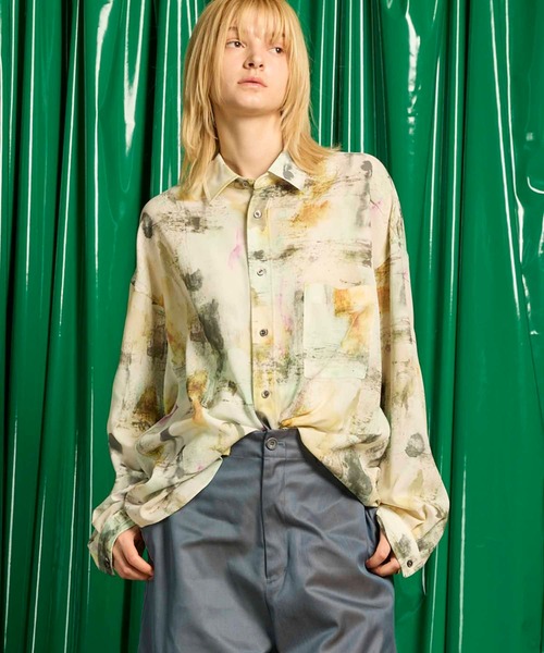 MAISON SPECIAL（メゾンスペシャル）の「《UNISEX》【LIMITED EDITION】ORIGINAL GRAPHIC Prime-Over Regular Collar Shirt/オリジナルグラフィックプライムオーバーレギュラーカラーシャツ【MAISON SPECIAL/メゾンスペシャル】（シャツ/ブラウス・メンズ・その他6/その他15/その他4/その他7/その他9/その他12/その他8/その他10/その他13/その他1/その他2/その他3/その他5/その他11/その他14・2/1）」の14枚目の写真