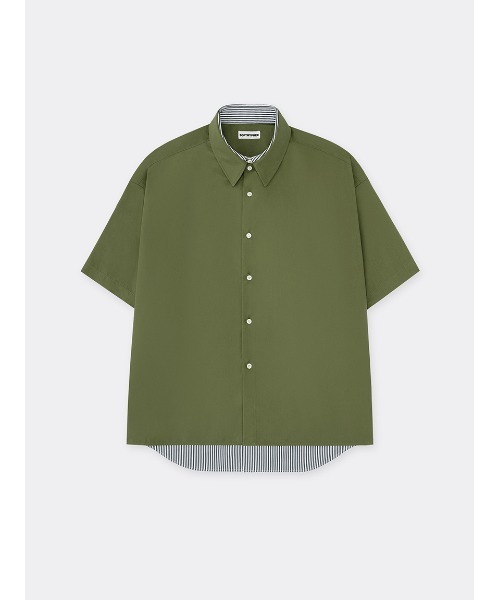 セール】DOUBLE FRONT OVERSIZED S/S SHIRT（シャツ/ブラウス