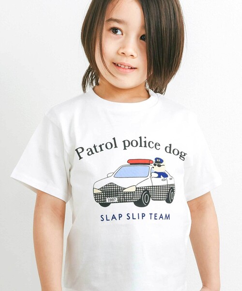 SLAP SLIP(スラップスリップ)の「【スララク/防汚加工/オーガニックコットン】わくわく男の子半袖Tシャツ(80~130cm)(Tシャツ/カットソー・キッズ・ブルー/ブルー系その他/ネイビー/レッド系その他/ホワイト系その他/ホワイト/ブラック系その他/レッド系・130cm/100cm/120cm/110cm/80cm/90cm)」の1枚目の写真