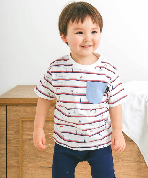 SLAP SLIP(スラップスリップ)の「【スララク/防汚加工/オーガニックコットン】わくわく男の子半袖Tシャツ(80~130cm)(Tシャツ/カットソー・キッズ・ブルー/ブルー系その他/ネイビー/レッド系その他/ホワイト系その他/ホワイト/ブラック系その他/レッド系・130cm/100cm/120cm/110cm/80cm/90cm)」の14枚目の写真