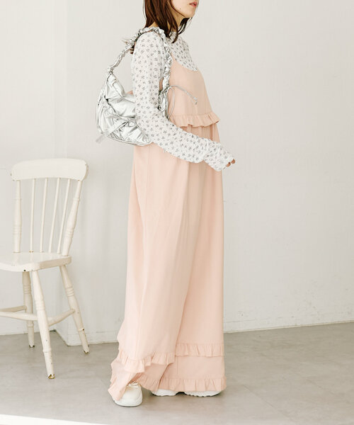 w closet（ダブルクローゼット）の「ナイロンリボンショルダーバッグ（ショルダーバッグ・レディース・シルバー/ブラック・FREE）」の17枚目の写真