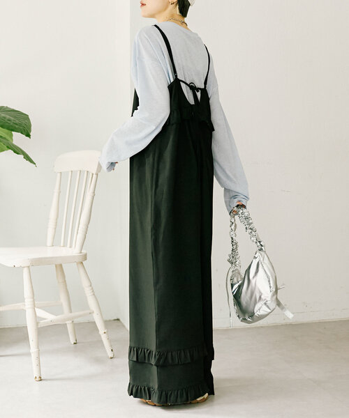 w closet（ダブルクローゼット）の「ナイロンリボンショルダーバッグ（ショルダーバッグ・レディース・シルバー/ブラック・FREE）」の11枚目の写真