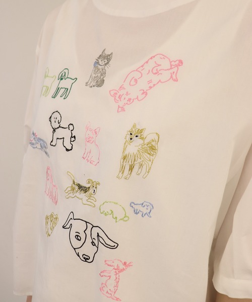 haupia(ハウピア)の「happy you【ブラウス】(シャツ/ブラウス・レディース・ストライプ/ネイビー/オフホワイト・MEDIUM)」の6枚目の写真