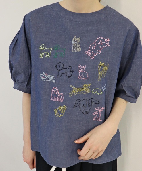 haupia(ハウピア)の「happy you【ブラウス】(シャツ/ブラウス・レディース・ストライプ/ネイビー/オフホワイト・MEDIUM)」の16枚目の写真