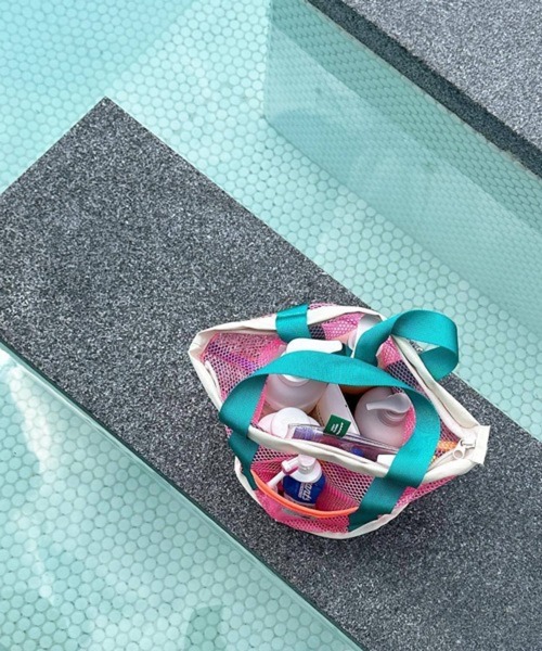 CERCA(チェルカ)の「Pochi Pouch/アクティブ メッシュ ビーチバッグ(ハンドバッグ・レディース・イエロー系/ブルー系1/ピンク系・FREE)」の6枚目の写真
