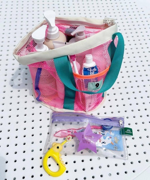 CERCA(チェルカ)の「Pochi Pouch/アクティブ メッシュ ビーチバッグ(ハンドバッグ・レディース・イエロー系/ブルー系1/ピンク系・FREE)」の9枚目の写真