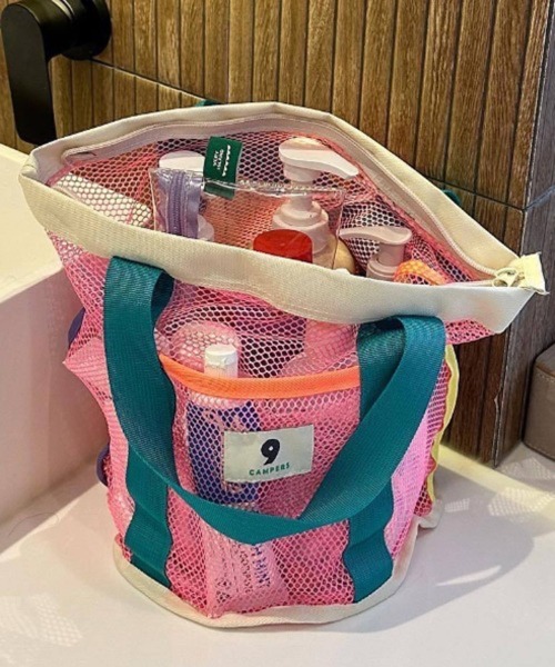CERCA(チェルカ)の「Pochi Pouch/アクティブ メッシュ ビーチバッグ(ハンドバッグ・レディース・イエロー系/ブルー系1/ピンク系・FREE)」の10枚目の写真