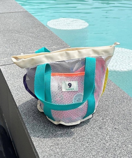 CERCA(チェルカ)の「Pochi Pouch/アクティブ メッシュ ビーチバッグ(ハンドバッグ・レディース・イエロー系/ブルー系1/ピンク系・FREE)」の13枚目の写真
