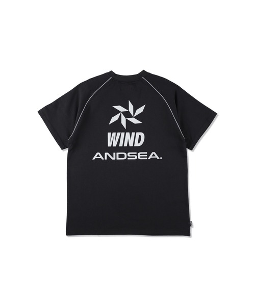 WIND AND SEA(ウィンダンシー)の「Piping Raglan S/S Top(Tシャツ/カットソー・メンズ・チャコールグレー/ブラック・MEDIUM/LARGE/X-LARGE/SMALL)」の10枚目の写真