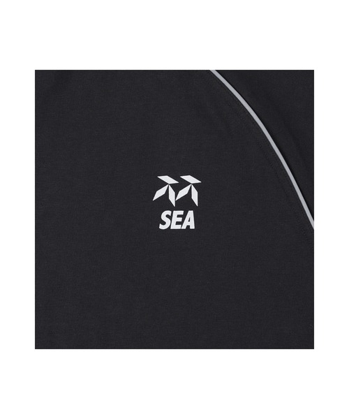 WIND AND SEA(ウィンダンシー)の「Piping Raglan S/S Top(Tシャツ/カットソー・メンズ・チャコールグレー/ブラック・MEDIUM/LARGE/X-LARGE/SMALL)」の8枚目の写真