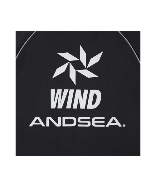 WIND AND SEA(ウィンダンシー)の「Piping Raglan S/S Top(Tシャツ/カットソー・メンズ・チャコールグレー/ブラック・MEDIUM/LARGE/X-LARGE/SMALL)」の7枚目の写真