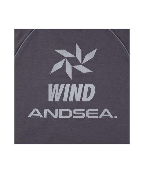 WIND AND SEA(ウィンダンシー)の「Piping Raglan S/S Top(Tシャツ/カットソー・メンズ・チャコールグレー/ブラック・MEDIUM/LARGE/X-LARGE/SMALL)」の3枚目の写真