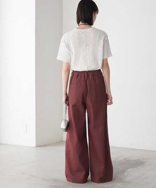 forksy.】センタータック ワイドデニムパンツ forksy.│MONO-MART