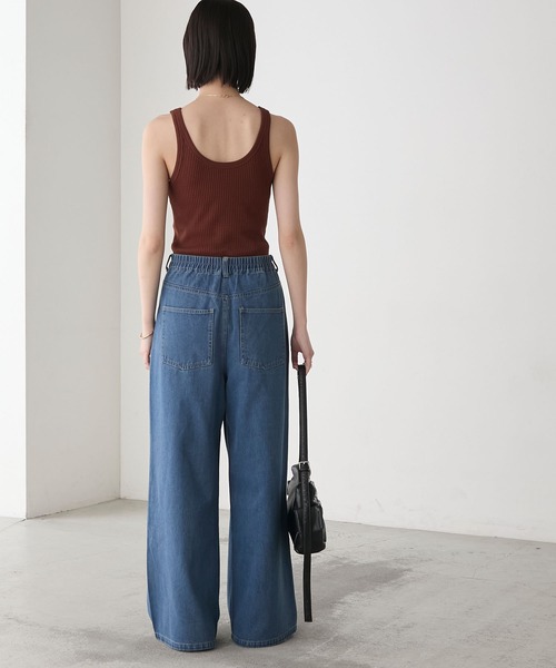 All00Mcjy出品 forksy.】センタータック ワイドデニムパンツ forksy.│MONO