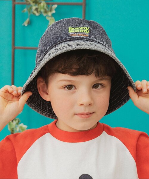 BREEZE(ブリーズ)の「FOスマイルロゴバケットハット(ハット・キッズ・アイボリー/ブルー・54/56/50/52)」の2枚目の写真